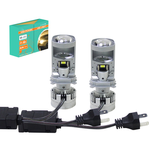 A15 Led far ampulü otomatik Led projektör Lens H4 yüksek ve düşük ışın - Product Image 1