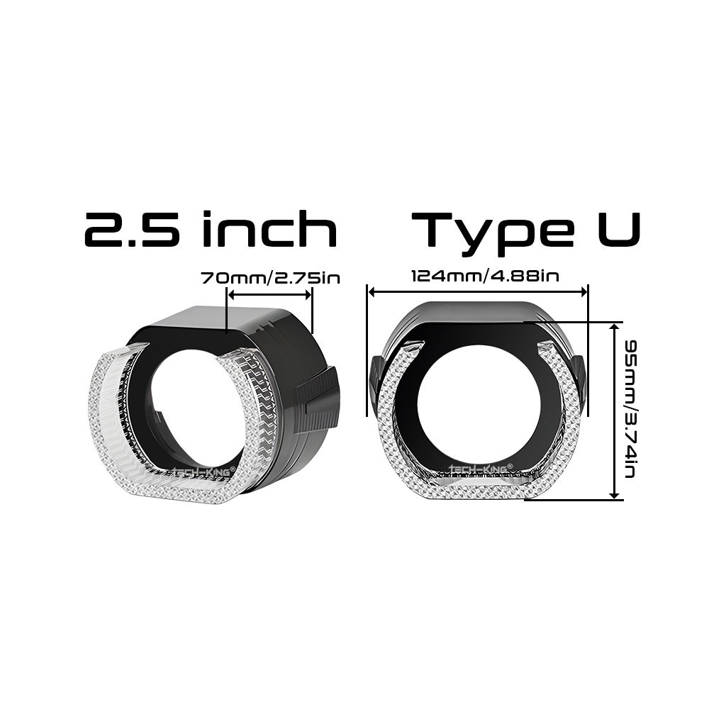 Type U de 2,5 pouces