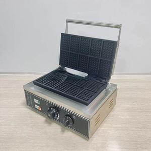 商用电动带温度和时间控制110V 220V 10pcs不粘方形比利时华夫饼机 - Product Image 4