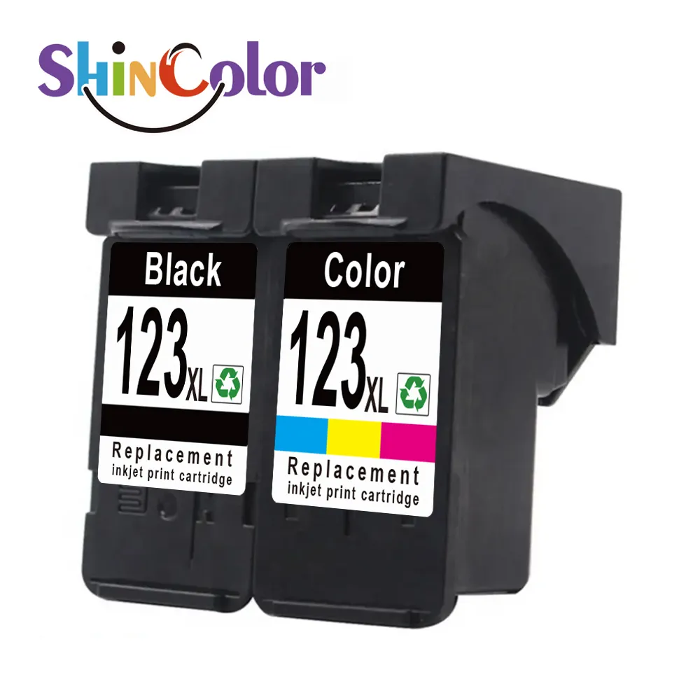 Shiny Color 123xl Premium Farbe Schwarz Überholte Inkjet Car touche Tinten patrone Für Hp123 Hp123xl Hp Deskjet 2130 Drucker