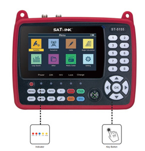Yeni 4.3 inç HD Satlink bulucu metre ST5155 Combo DVBS/S2/T/T2/C sinyal Tester H.265 10Bit Satfinder - Product Image 1