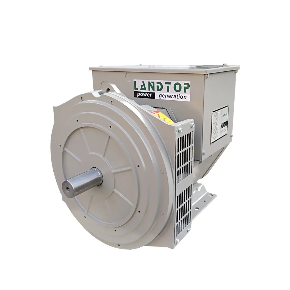 LANDTOP-alternador sin escobillas AC, generador de 7.5kw, 10kw, 12kw, 20kw, 50kw, 60kw, 80kw, 200kva, 220v, 230v, Dinamo