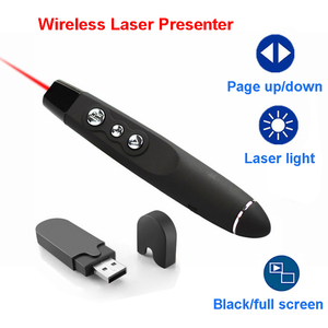 Puntatore di volo del telecomando del presentatore Wireless Laser rosso per la presentazione del punto di alimentazione PP1000 Apresentador Clicker - Product Image 2