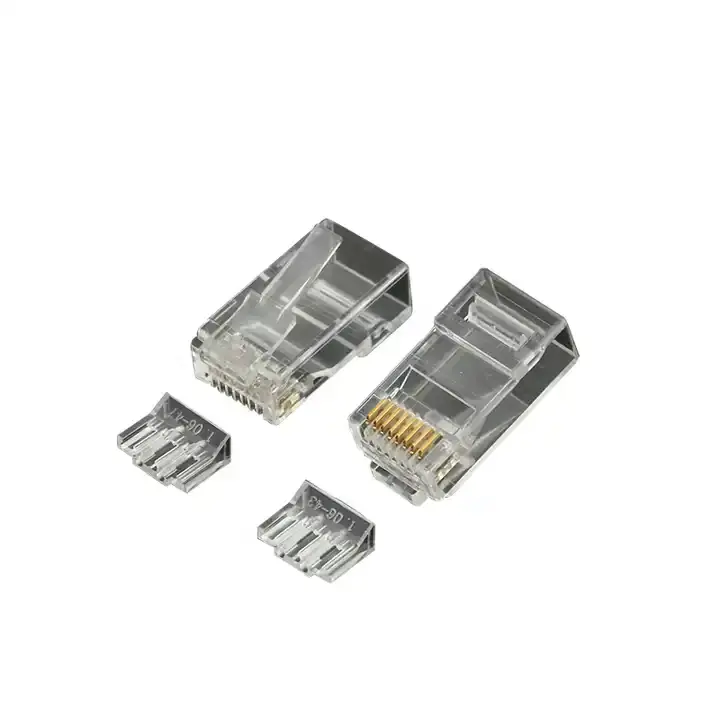 Harga diskon Rg45 rj 45 8p8c modular plug utp konektor cat5e rj45 konektor cat5e utp konektor jaringan