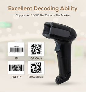 Escáner de código QR portátil para BS-256, pistola de escaneo de código de barras con Android, 1D, 2D, USB - Product Image 3