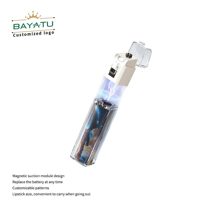 Benutzer definiertes Logo USB Wiederauf lad bares Tabak zubehör Zigarette für elektrisches Feuerzeug Tragbares Magnet modul 2-in-1-Ladebank