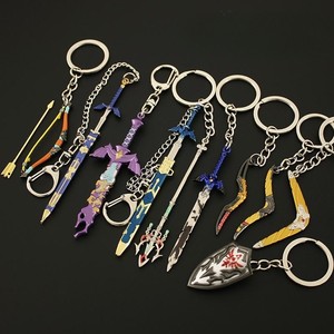 เกม Zelda lightscale Trident มินิ DART SHIELD ดาบอาวุธพวงกุญแจผู้ถือกุญแจโลหะ - Product Image 3
