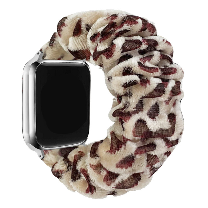 Flocked leopard print