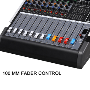 Fashional E8L 8 CHANNEL 2*350W 100mm Fader Digital 99 <strong>DSP</strong> 48V Phantom Power Big Colorful <strong>Display</strong> Professional Sound Mixer - Product Image 4