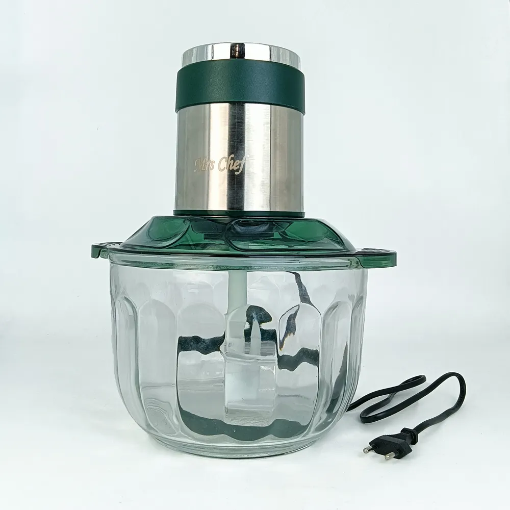 Mrs Chef 5L due velocità lama rimovibile in acciaio inox vetro multi-funzione robot da cucina con tritacarne