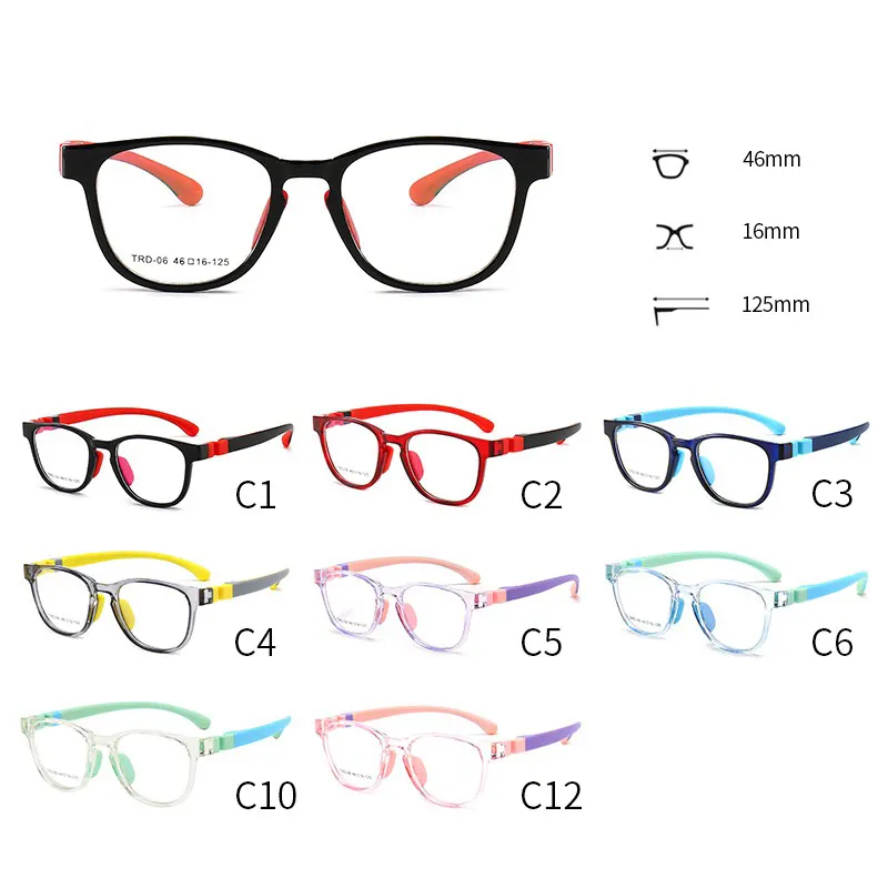 wholesale optical frames filter TR90 anti blue light blocking glasses for kids