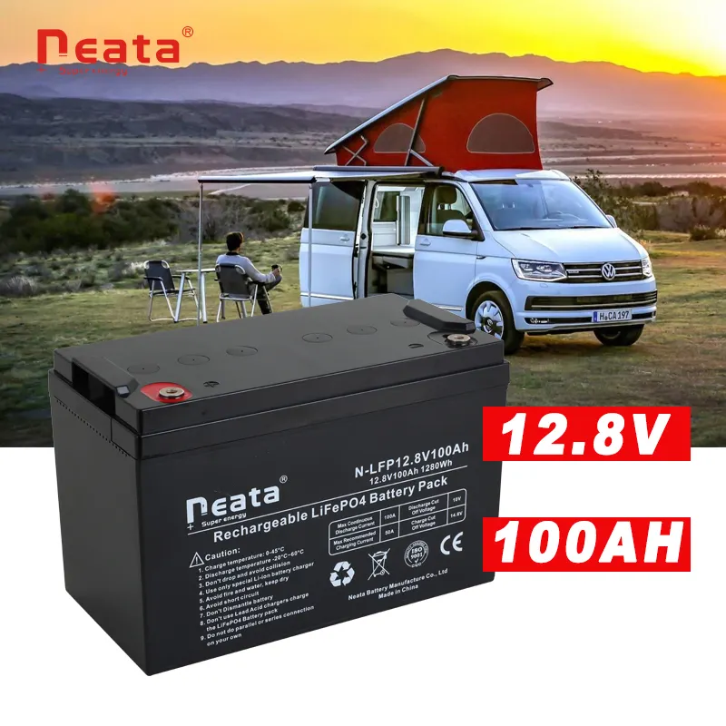 Neata 12V 24V 48V 100ah 200ah 300ah 400ah Paquete de batería de iones de litio de almacenamiento de energía solar de ciclo profundo recargable