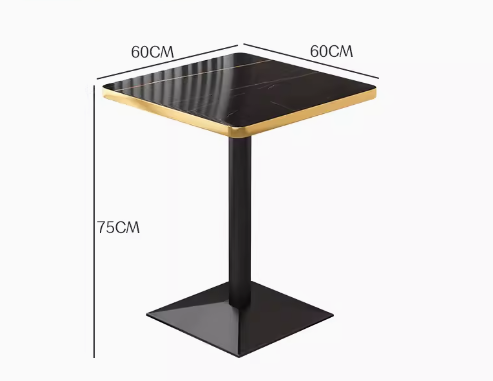 60cm square table
