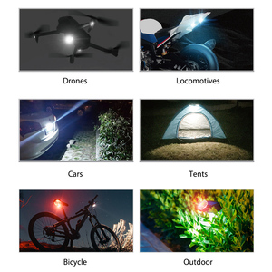 LED M3 kablosuz uzaktan kumanda 7 renk RGB USB şarj evrensel LED dokunmatik işık çakarlı lamba Mini sinyal strove flaş işığı - Product Image 3