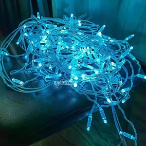Cadena de luces Rgb multicolores Control de aplicación inteligente Luces de cadena LED de Navidad para decoración de árboles al aire libre - Product Image 1