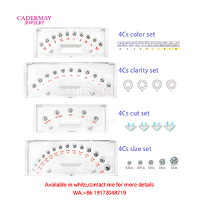 Chất Lượng Cao Hộp Đen 4CS Kim Cương Đại Lý Công Cụ Cubic Zircon Hình Dạng Cắt Carat Trọng Lượng Màu Sắc Lớp Kim Cương Thạc Sĩ Bộ Đá - Product Image 6