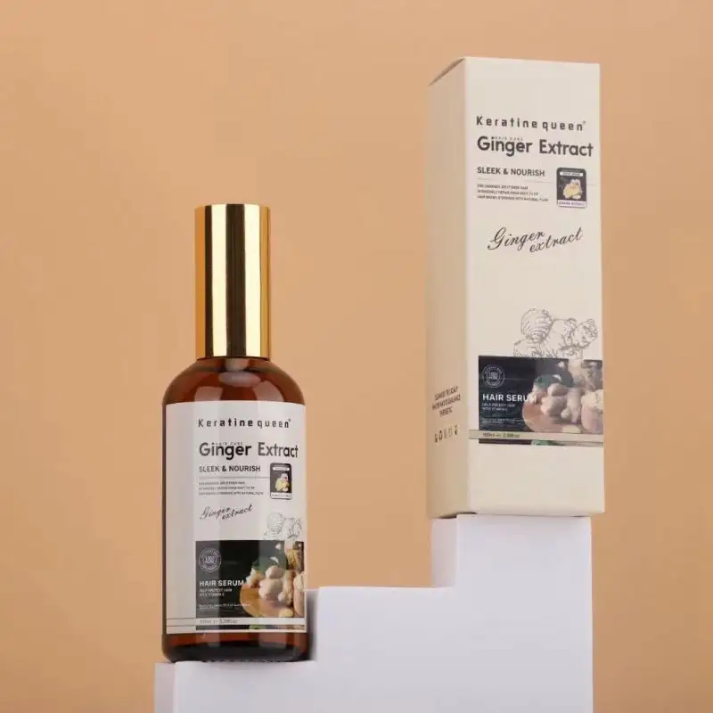 Formule de marque privée Vente en gros d'élixirs nourrissants pour le cuir chevelu Soins des cheveux Traitement de la perte de cheveux Huile de croissance des cheveux Sérum Huile essentielle de gingembre