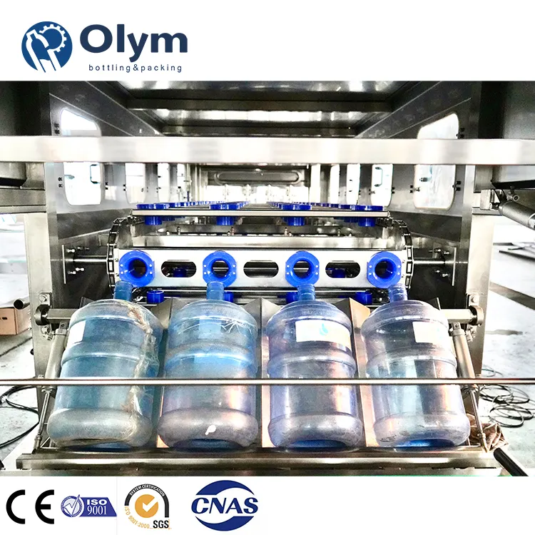 Gran oferta, máquina de agua de botella de 5 galones, máquina de llenado de agua de botella de lavado de barril de 20L, máquina taponadora en zhangjiagang