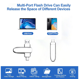 8GB 4gb USB Stick for Phone 2 in 1 USB 3.1 <strong>Type</strong> C <strong>Flash</strong> Drive High Speed Photo <strong>Memory</strong> Stick External Storage OTG USB <strong>Flash</strong> Drive - Product Image 5
