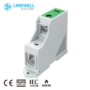 High Current Din Rail Mounted <strong>Double</strong> <strong>Layer</strong> <strong>Terminal</strong> Connector <strong>Block</strong> for Electrical Applications - Product Image 3