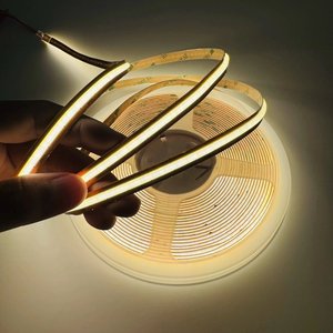 Soldering Free Dotless DC12V 24V IP20 IP65 IP67 IP68 <strong>CRI</strong> <strong>90</strong> COB Strips 8MM 720EDs/m 3000K 6500K Free Cut Cob <strong>Led</strong> Light Strip - Product Image 1