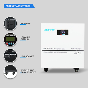 3.3kw 3.5kw 5kw 10kw fuera de la red Inversores solares con sistema de energía solar MPPT Entrada de CC Salida trifásica