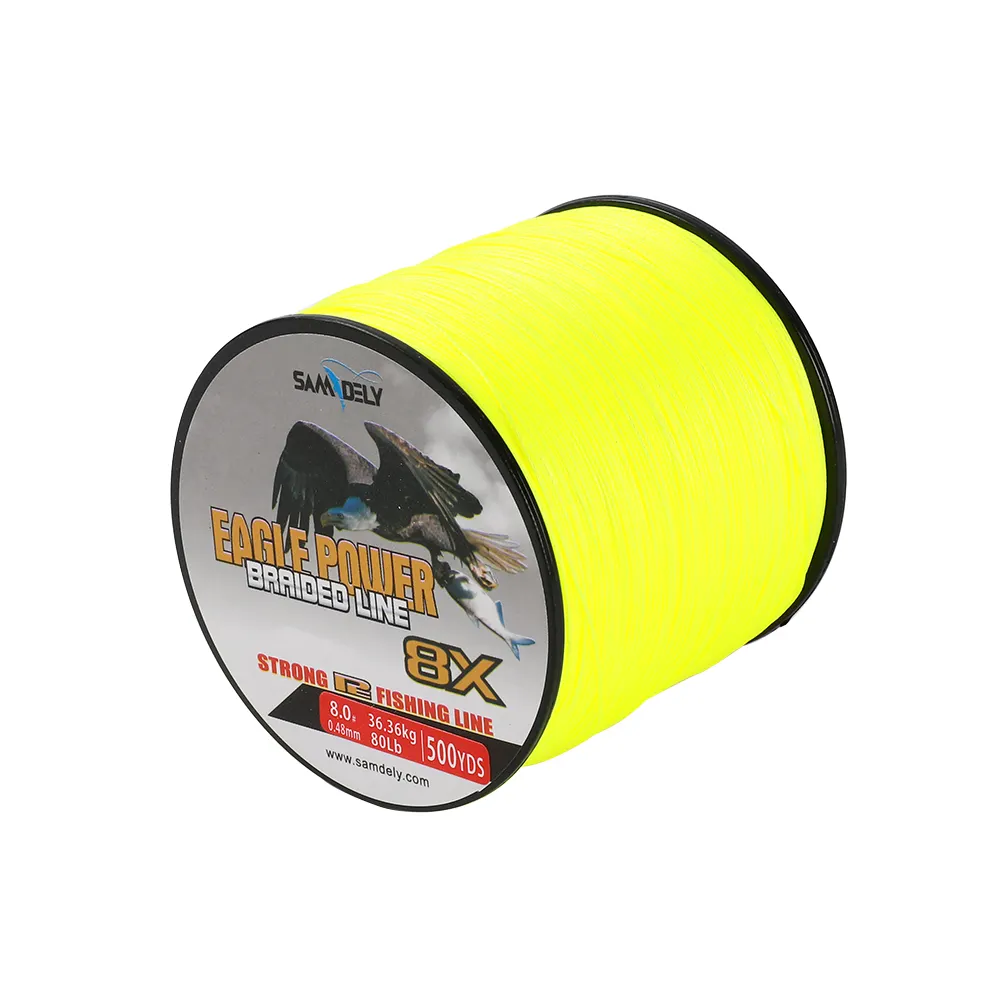 Braided Multifilament Fishing Line 8 Strands Braided FISHIGN Line 500YARDS 100% PE for JAPAN Outdoor High Quality Paper Box 20