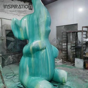 Vườn sợi thủy tinh động vật Nhà cung cấp tùy chỉnh kích thước cuộc sống sợi thủy tinh pinto ngựa tượng - Product Image 4