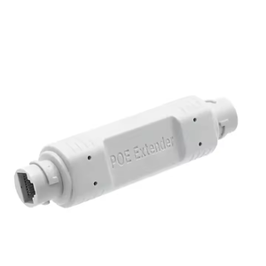 Extensor POE de 100Mbps impermeable para exteriores, repetidor, 1 entrada, 1 salida, dispositivos de puente de red de 48V, rango de 200 metros, cámara AP de plástico