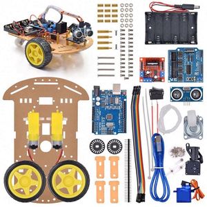 Studie 2WD Motor Smart Robot Auto Chassis Kit mit Acryl Speed Encoder Batterie kasten für Ardui - Product Image 5