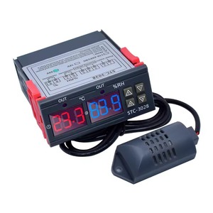 STC-3028 <strong>Digital</strong> Display <strong>Temperature</strong> Humidity <strong>Controller</strong> 12V/24V/220V Incubator and Greenhouse Humidity Control - Product Image 1