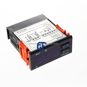 Controlador de temperatura de control remoto digital dual 110V-220VAC 10A Calentador de termostato de salida de dos relés - Product Image 2