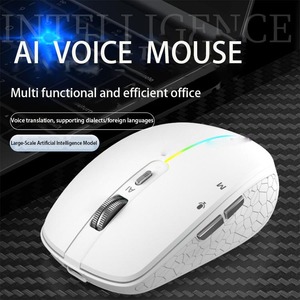 Venta directa de fábrica AI ratón de voz inteligente control de voz inalámbrico Entrada de escritura BT traducción recargable escritura PPT - Product Image 5