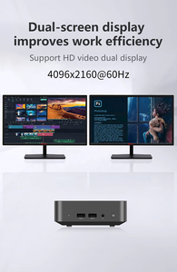 ใหม่มินิพีซี Intel N100 กล่องคอมพิวเตอร์มินิพีซีเดสก์ท็อปมินิพีซีพร้อมพอร์ตซีเรียลสําหรับเล่นเกม - Product Image 5
