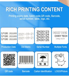 600DPI stampante multilingue a getto d'inchiostro Online ad alta definizione Logo digitale etichetta numero data codifica Tij Logo a getto d'inchiostro macchina da stampa Logo - Product Image 5