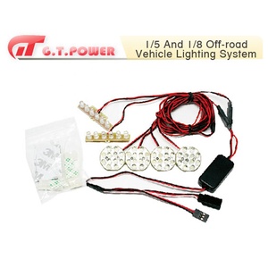G. T. POWER ชุดระบบไฟ LED/ชุดไฟ Baja,สำหรับอุปกรณ์เสริมชิ้นส่วนรถยนต์ RC รถออฟโรด1/5และ1/8 - Product Image 2