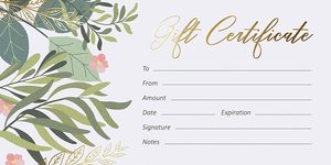 ฟอยล์สีทอง25ชิ้น,บัตรกำนัลเปล่าพร้อมซองจดหมายเหมาะสำหรับธุรกิจบัตรกำนัลลูกค้าของขวัญงานวันเกิด - Product Image 2