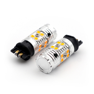 LED PY24W PSY24W 24SMD 3030 canbusエラーフリーLED電球黄色の車のターンシグナルテールライト電球 - Product Image 1