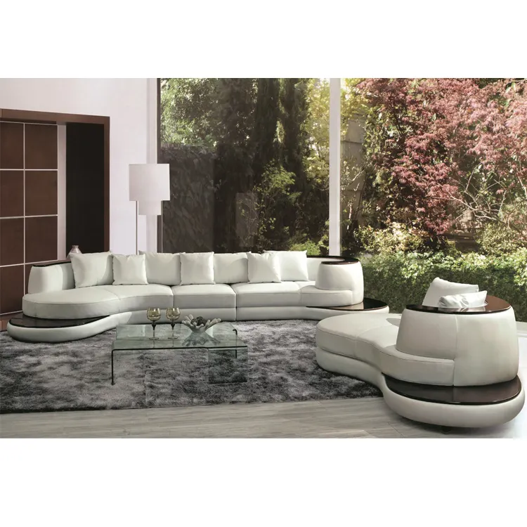 Sofá Seccional de cuero de estilo americano, muebles para el hogar para sala de estar