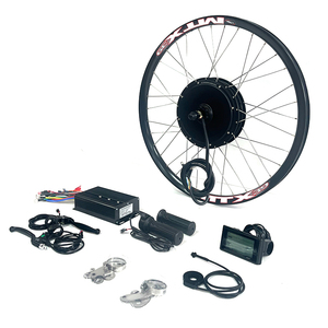 Yüksek hızlı büyük motor arka tekerlek 72V 3000W doğrudan hub motor elektrikli bisiklet dönüşüm kiti - Product Image 3