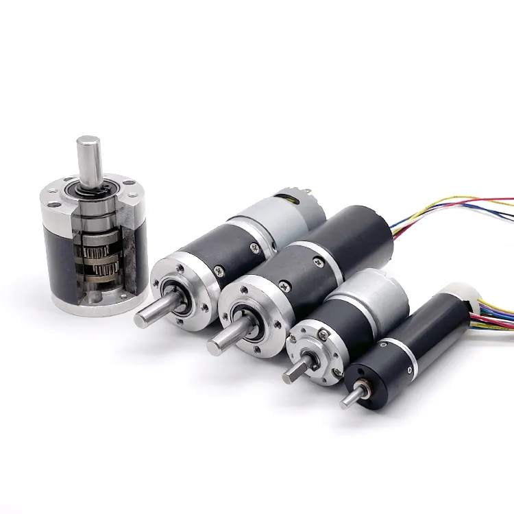 Otor-codificador de engranajes personalizado, motor sin escobillas cepillado de 12V 24V 6v 3V 1Nm 5Nm 10Nm N20 555 775