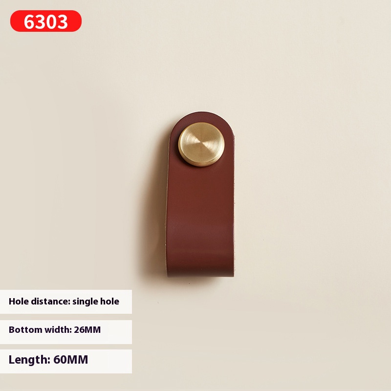 Boutons rouge marron + acier brossé