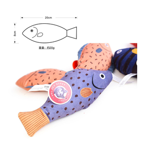 Plush Print Squeaky Custom New Style Catnip <strong>Nip</strong> Chew Cat Fish Toy Interactive Cat Toy - Product Image 5