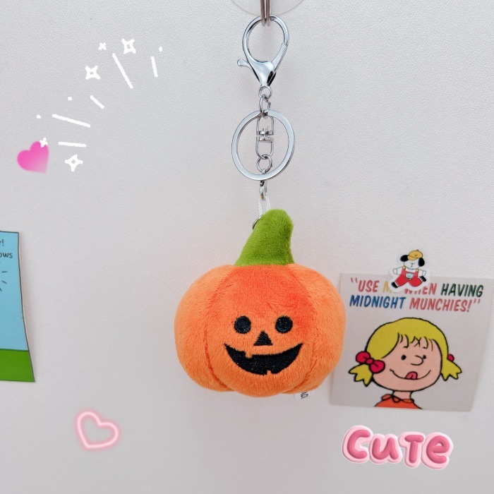 Black Smiling Pumpkin -Lobster Clasp