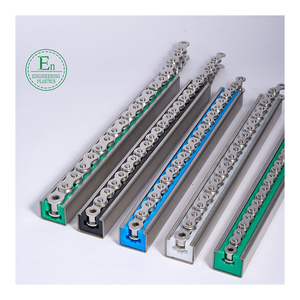 Riel de guía personalizado CNC, rodillo LM V, cinta transportadora de sierra circular, guía de cadena de nailon UHMWPE lateral, rieles de guía lineales curvos de plástico