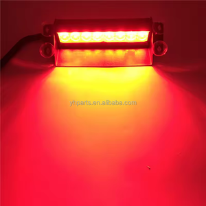 Led ô tô nguy hiểm ánh sáng kính chắn gió lưỡi gạt nước ánh sáng 8LED màu đỏ/màu xanh nhấp nháy ánh sáng stroboscopes với cốc hút - Product Image 2