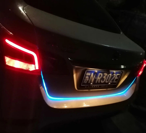 Liwiny ไฟตกแต่งท้ายรถขนาด120ซม. 150ซม. แถบไฟ LED RGB LED ลำแสงแบบไดนามิกสัญญาณไฟเลี้ยวไฟเตือนไฟหยุดหลายสี12V - Product Image 6