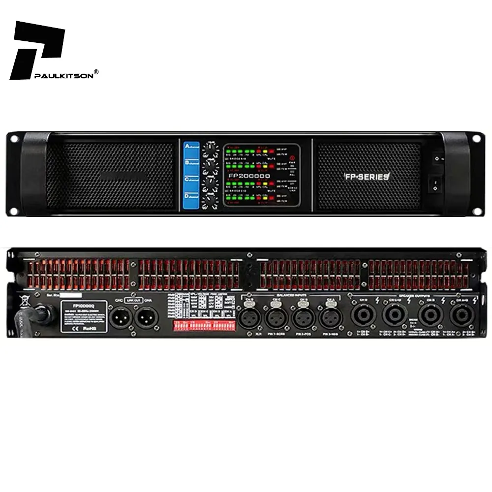 FP20000q Clase Td Pro Amplificador de potencia de audio Profesional 20000wl Equipo de sonido/Amplificadores/Altavoz Amplificador de audio de 4 canales