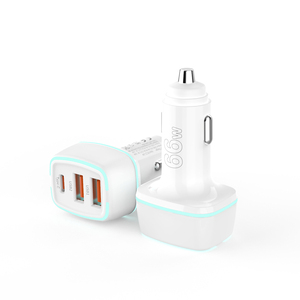 <span class=keywords><strong>USB</strong></span> C车载充电器，3端口66w双<span class=keywords><strong>usb</strong></span>-a & <span class=keywords><strong>usb</strong></span>-c车载电源适配器PD/QC快速充电点烟器，适用于iPhone Galaxy Pixel
