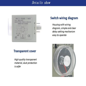 220VAC 10 min 0 bis 10 Minuten 8-polige Klemmen Verzögerung Timer Zeitrelais AH3-3 - Product Image 3